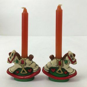 Vintage Holiday Memories Rocking Horse Candles